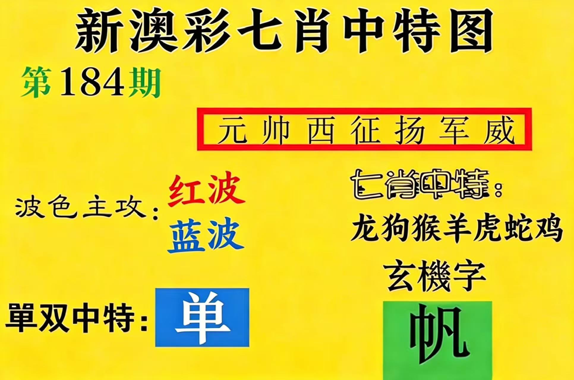 第184期【七肖】