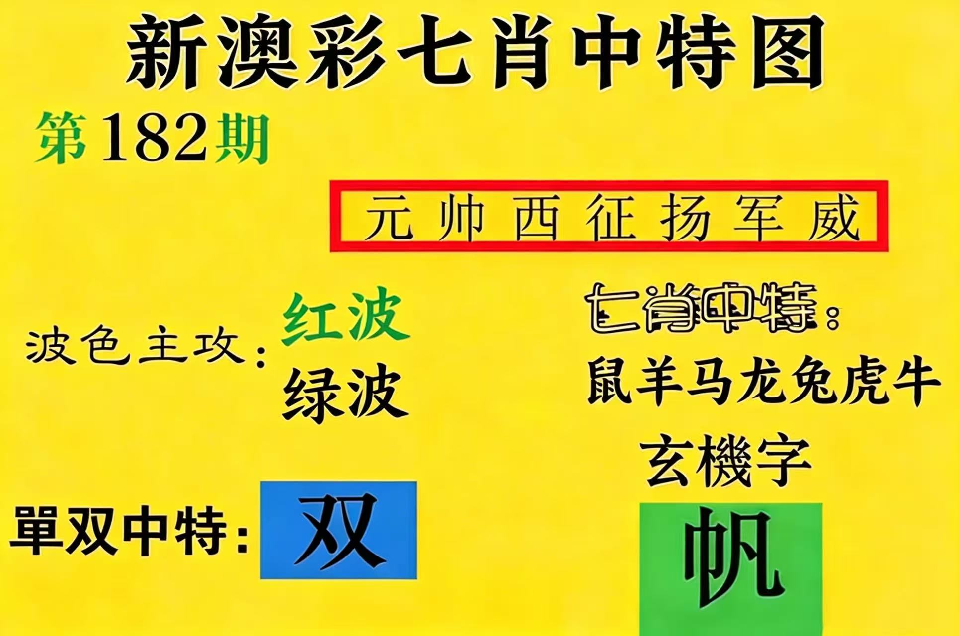第182期【七肖】
